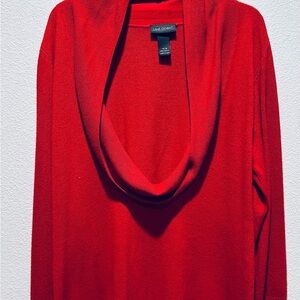 Lane Bryant Bold Red Cowl Neck Sweater